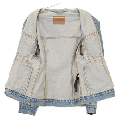 Balenciaga 23 773776 Hourglass Denim Jacket 32