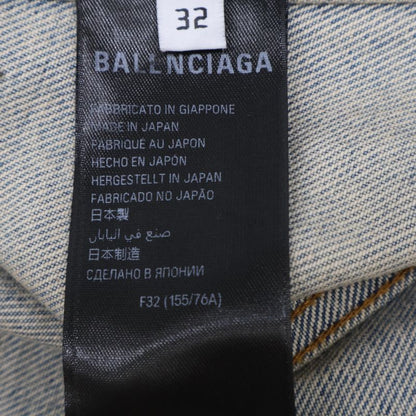 Balenciaga 23 773776 Hourglass Denim Jacket 32