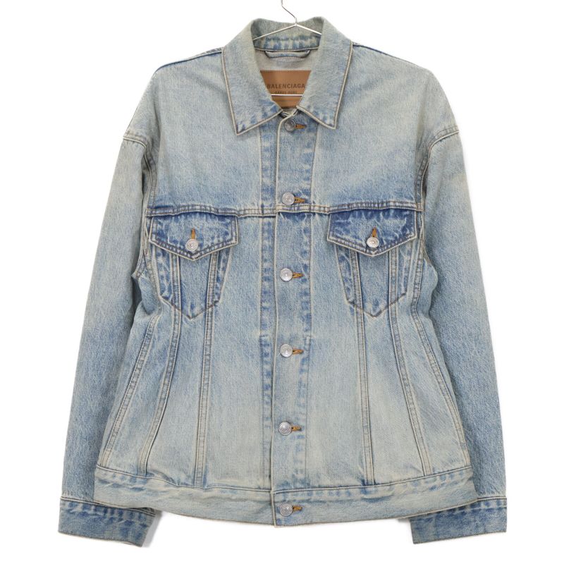 Balenciaga 23 773776 Hourglass Denim Jacket 32