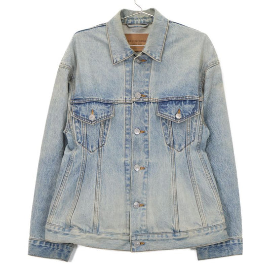 Balenciaga 23 773776 Hourglass Denim Jacket 32