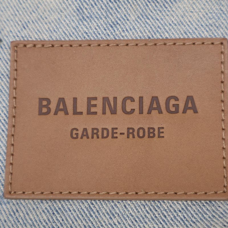 Balenciaga 23 773776 Hourglass Denim Jacket 32