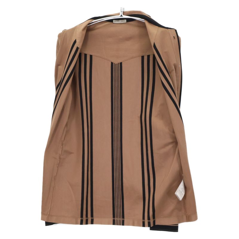 Bottega Veneta Brown 50924 Striped Western Shirt 46