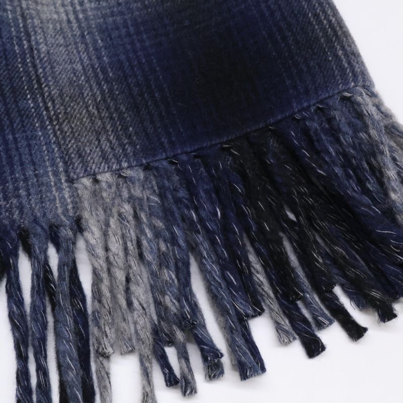 Christian DIOR Blue Checked Wool Skirt 050j40a1285 34