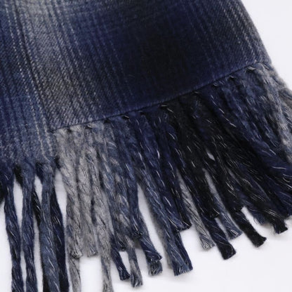 Christian DIOR Blue Checked Wool Skirt 050j40a1285 34