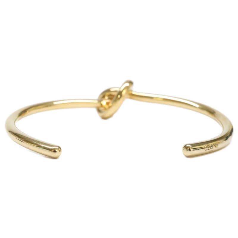 Celine 46p466bra.35or Knot Extra Thin BraceletGold Finish Brass C2