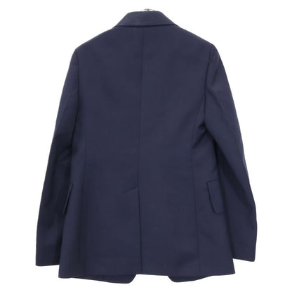 Prada Dna909 S211 Navy Virgin Wool Center Vent 2B Blazer Jacket 38