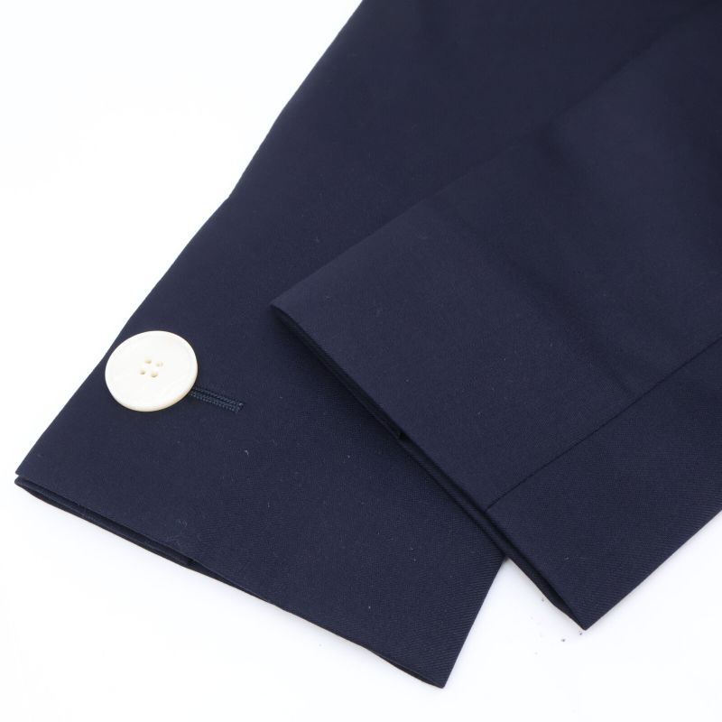 Prada Dna909 S211 Navy Virgin Wool Center Vent 2B Blazer Jacket 38