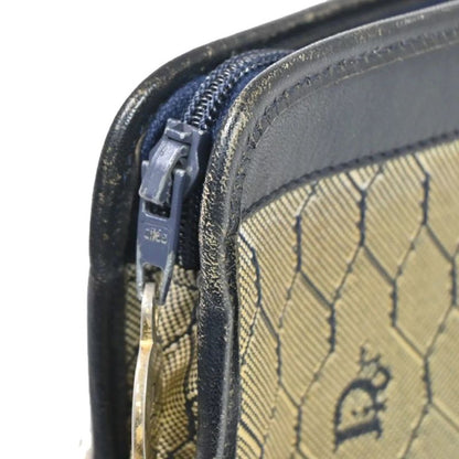 Christian DIOR Second Bag Clutch Bag Navy Vintage 07bs069