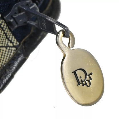 Christian DIOR Second Bag Clutch Bag Navy Vintage 07bs069