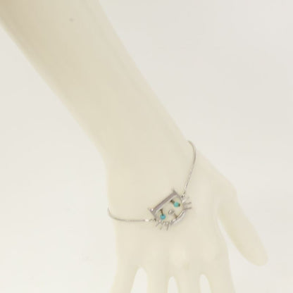 DIOR Turquoise Cat Motif