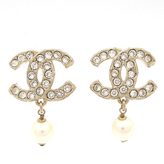 Chanel Earrings - Silver X Clear X Ivory Coco Mark