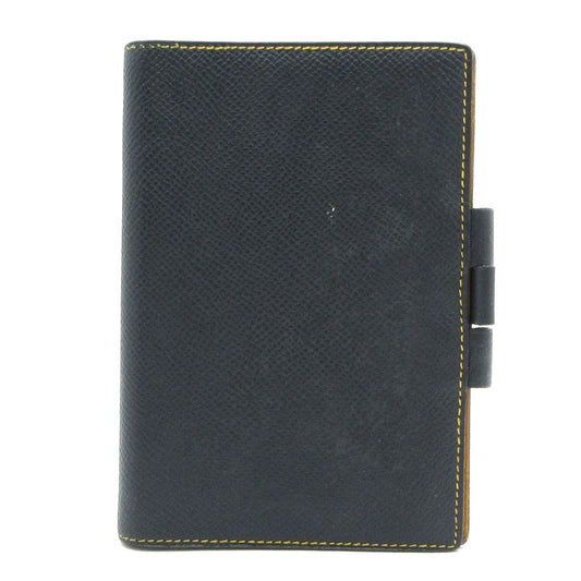 Hermes Notebook Agenda GM Dark Navy And Yellow