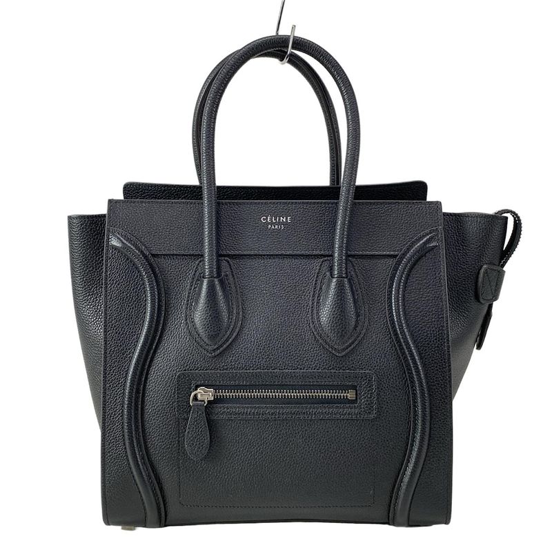 Celine Handbag Luggage Micro Shopper Black