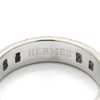 Hermes Ring Hera Cles S 18k White Gold White Gold #52 Au750 18k Gold Wedding