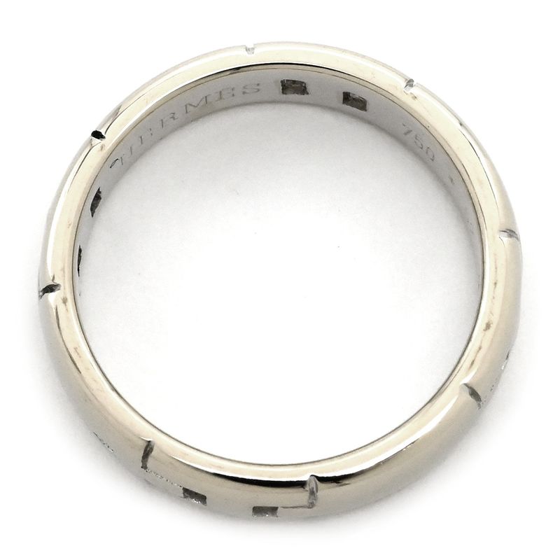 Hermes Ring Hera Cles S 18k White Gold White Gold #52 Au750 18k Gold Wedding