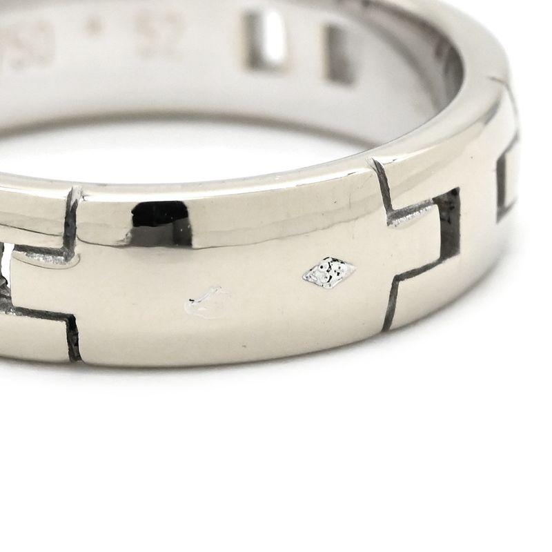 Hermes Ring Hera Cles S 18k White Gold White Gold #52 Au750 18k Gold Wedding
