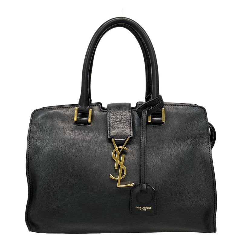 Saint Laurent Paris Handbag Baby Cabas Su 424868 Black Leather