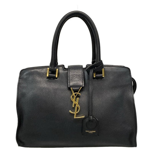 Saint Laurent Paris Handbag Baby Cabas Su 424868 Black Leather