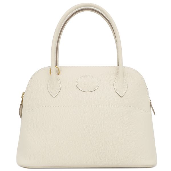Hermes 2-Way Bag Bolide 27 Vaux Epson Cles Gold Hardware Off-White Shoulder
