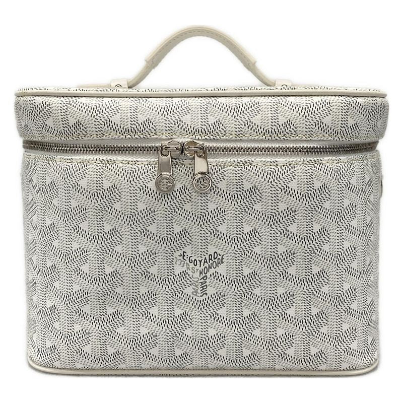 Goyard Vanity Bag Beautiful Muse White Leather