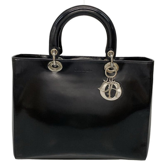 Dior/christian Dior Handbag Lady Dior Large Bag Black Leather