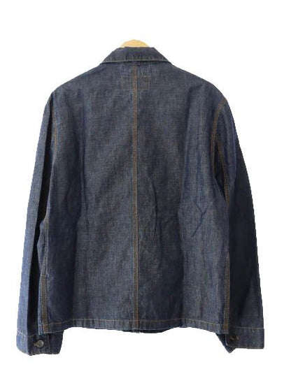 Prada 24SS Triangle Logo Pocket Chien Bray Shirt Blouson Jacket Geb254 38 M