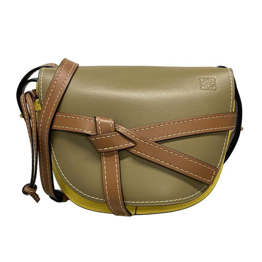 Loewe Shoulder Bag Gate Bag Small 321.54t20 Yellow×khaki×brown Tricolor