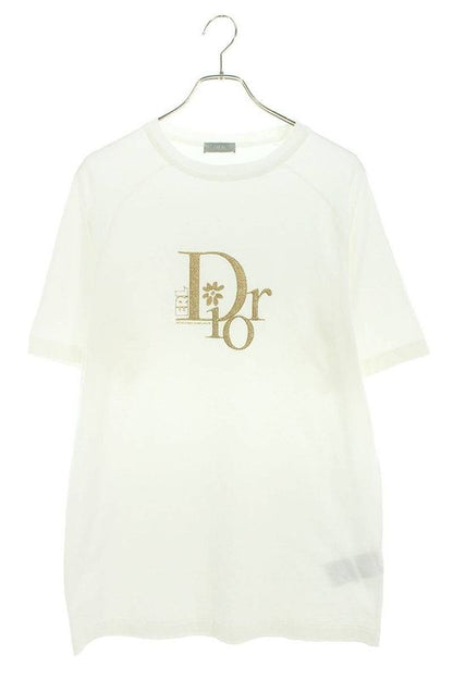 Dior X ERL 23SS 313j647a0817 Slub Cotton Jersey Logo Embroidered T-shirt Men's