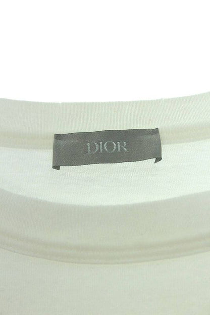 Dior X ERL 23SS 313j647a0817 Slub Cotton Jersey Logo Embroidered T-shirt Men's