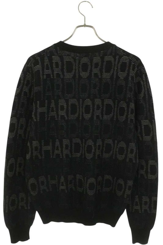 Dior Homme 18AW 863m626zt881 Wool Jacquard Crewneck Knit Men's M