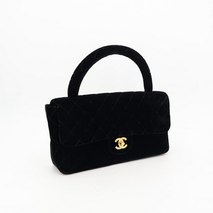 Chanel Parent And Child Bag Parent Only Handbag Velour