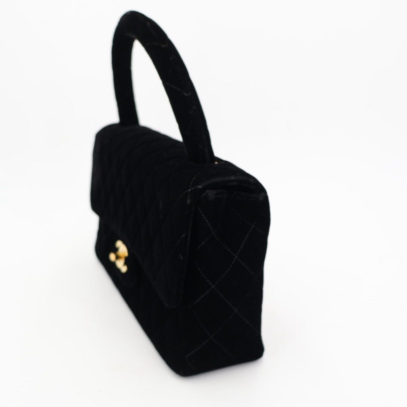 Chanel Parent And Child Bag Parent Only Handbag Velour