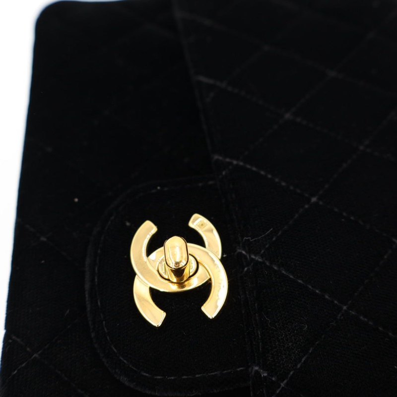 Chanel Parent And Child Bag Parent Only Handbag Velour