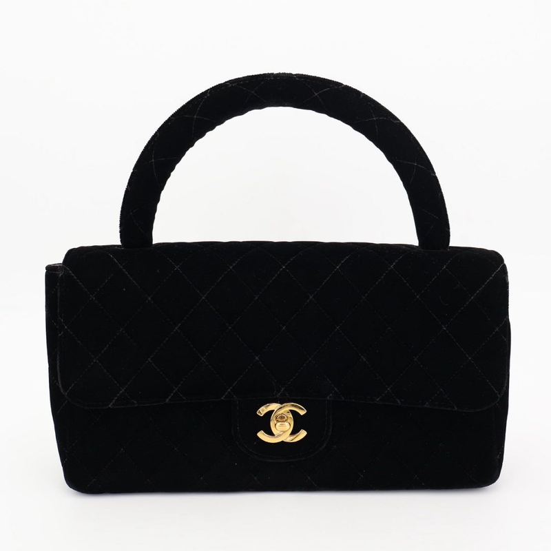 Chanel Parent And Child Bag Parent Only Handbag Velour