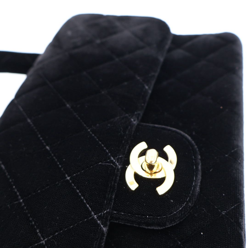 Chanel Parent And Child Bag Parent Only Handbag Velour