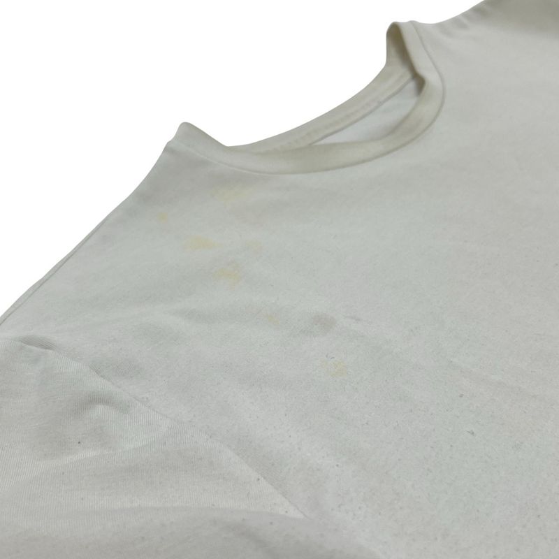 Prada Short Sleeve T-shirt Logo Cotton White