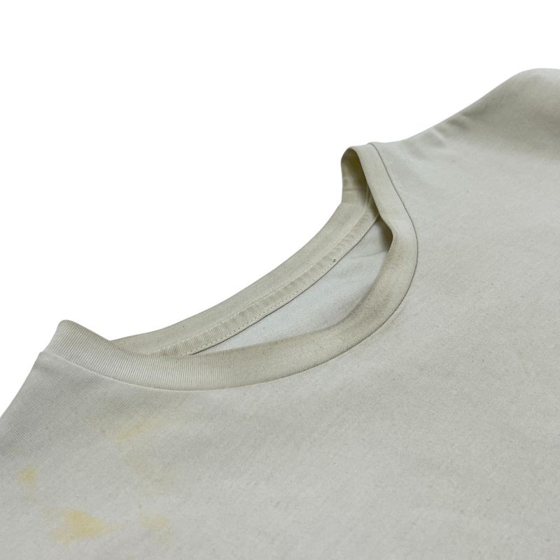 Prada Short Sleeve T-shirt Logo Cotton White