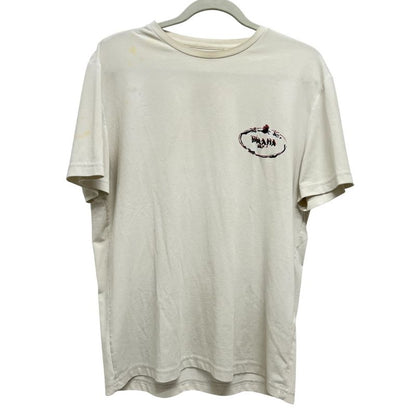 Prada Short Sleeve T-shirt Logo Cotton White