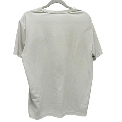 Prada Short Sleeve T-shirt Logo Cotton White