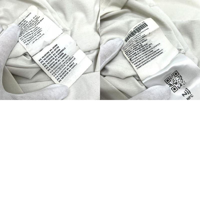 Prada Short Sleeve T-shirt Logo Cotton White