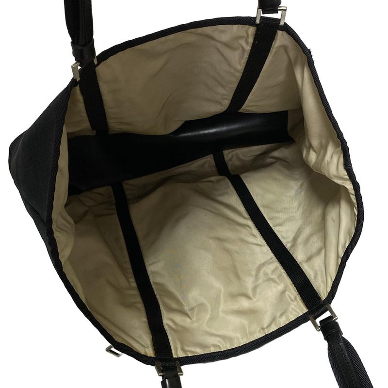 Prada Tote Bag - Beige And Black Reversible Leather