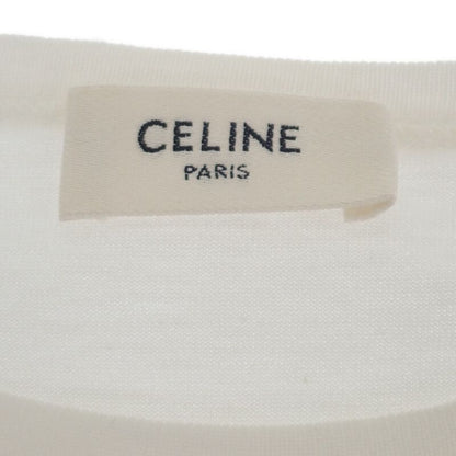 Celine Anchor 70's Crew Neck M 2x80d671q.01ma Short Sleeve T-shirt Cotton White