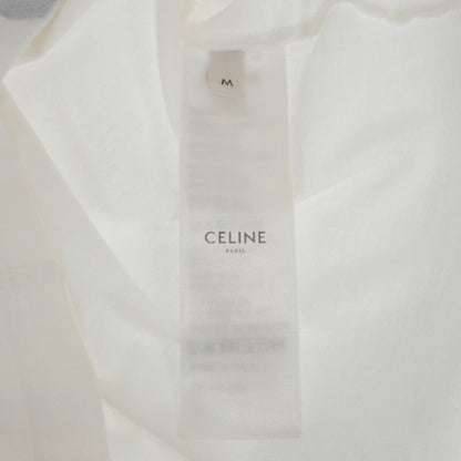 Celine Anchor 70's Crew Neck M 2x80d671q.01ma Short Sleeve T-shirt Cotton White