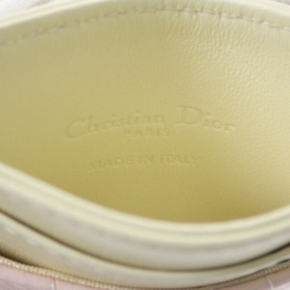 Christian DIOR Lady Dior Freesia Card Holder S0974obws Card Case Lambskin Pink