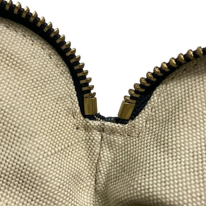 Dior/christian Dior Clutch Bag Logogram Ivory X Black X Blue Leather