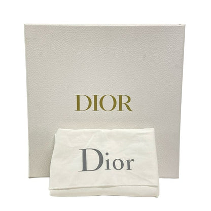 Dior/christian Dior Clutch Bag Logogram Ivory X Black X Blue Leather