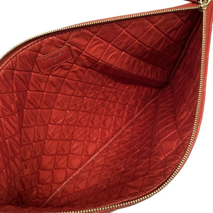 Chanel Clutch Bag Matelasse Red Gold Hardware / Casino Lucky Charm Lambskin
