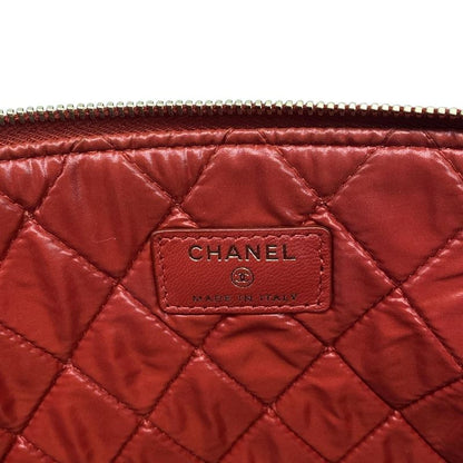 Chanel Clutch Bag Matelasse Red Gold Hardware / Casino Lucky Charm Lambskin
