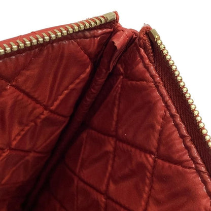 Chanel Clutch Bag Matelasse Red Gold Hardware / Casino Lucky Charm Lambskin
