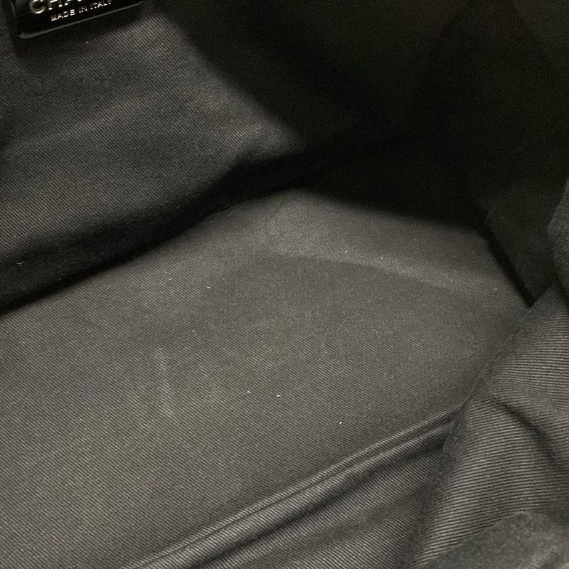 Chanel Tote Bag - A32499 Black Chain Shoulder/silver Hardware Leather